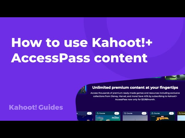 Kahoot!+ Access Pass Explained – How to Use Premium Content