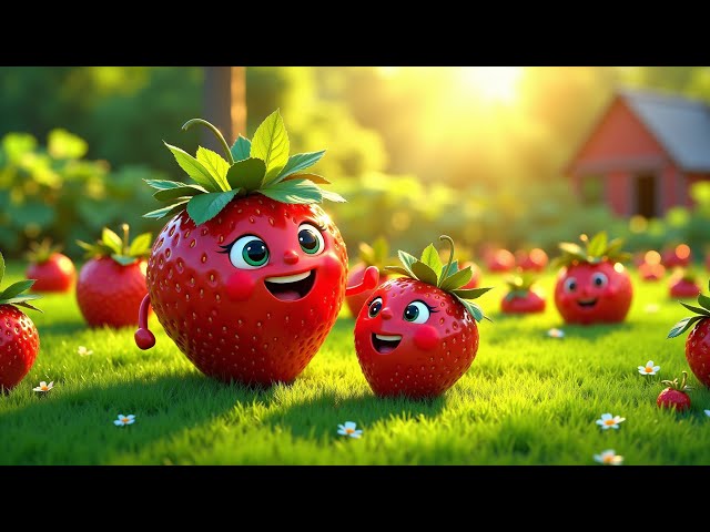 🍓 Strawberry Yum Song | Fun Kids Song & Nursery Rhyme 🎶