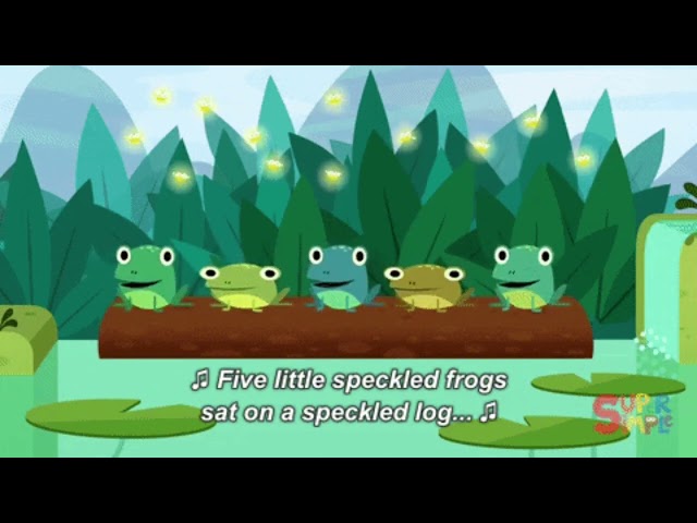 Little speckled frogs song