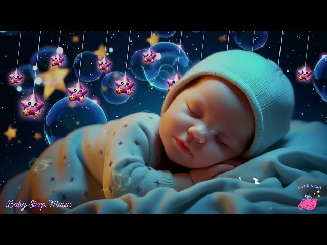 Soothing Baby Sleep Music for Relaxation & Calm 🌙 Sleep Instantly ✨ Mozart Brahms Lullaby 🎵