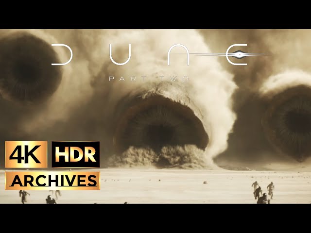 Dune Part 2  [ 4K - HDR ]  Worm Attack, Final Battle (2024)