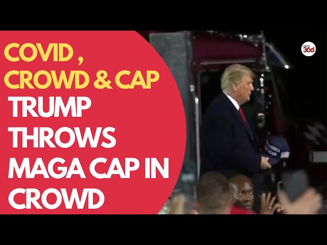 Trump throws MAGA cap in crowd before announcing he had COVID-19 | COVID CRISIS | Recent Highlights