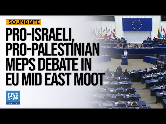 Pro-Israel, Pro-Palestinian MEPs Engage In Heated Debate Over Israel's War In The Middle East | Dawn