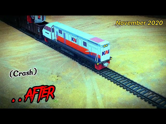 Before and After Kereta Api Miniatur - Stop Motion miniatur kereta api