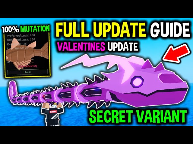 *SECRET FISH* How To COMPLETE EVERYTHING in VALENTINES UPDATE in Roblox Fisch..