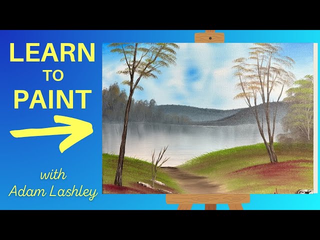 Clover Lake | Painting Tutorial | Wet on Wet Technique | Oil Painting for Beginners