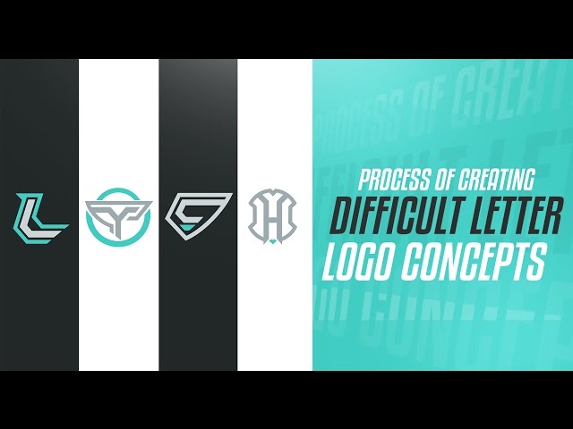 Illustrator: Process of Creating Difficult Letter Logo Concepts