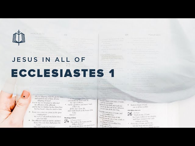 Ecclesiastes 1 | Vanity of Vanity | Bible Study