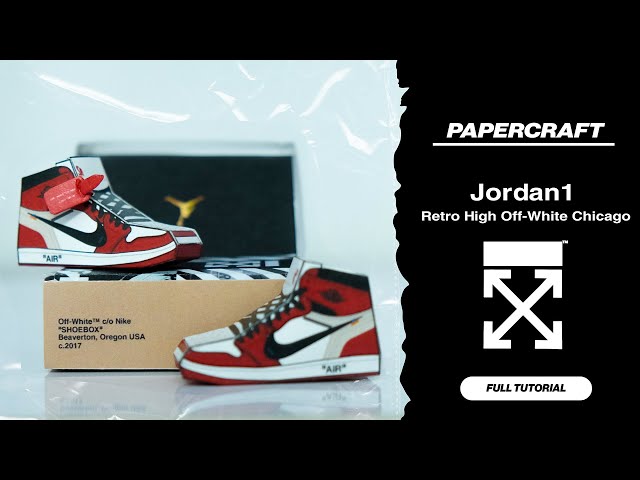 Jordan 1 Retro High Off-White Chicago - Papercraft | Craft Cube