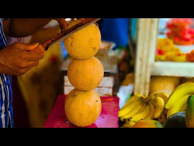 FRUIT NINJA of FRUITS | Amazing Fruits Cutting Skills | Indian Street Food In 2024