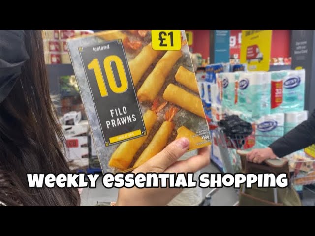 WEEKLY ESSENTIAL SHOPPING AT ICELAND, HOLLAND AND BARRETT & SAINSBURY IN KILBURN HIGH ROAD