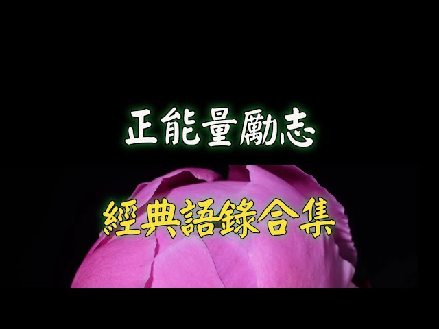 正能量勵志經典語錄合集