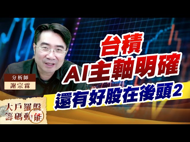 台積 AI主軸明確還有好股在後頭2｜大戶羅盤籌碼動能 ｜謝宗霖