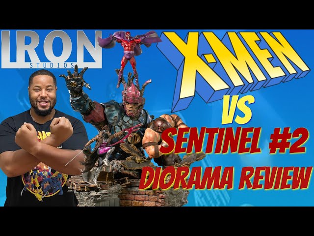 X-MEN vs Sentinel Diorama (2 of 3) by Iron Studios! COOL Statue Unboxing & Review!