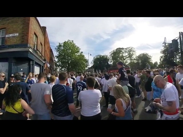 2019 Champions League final Tottenham fans pre-match