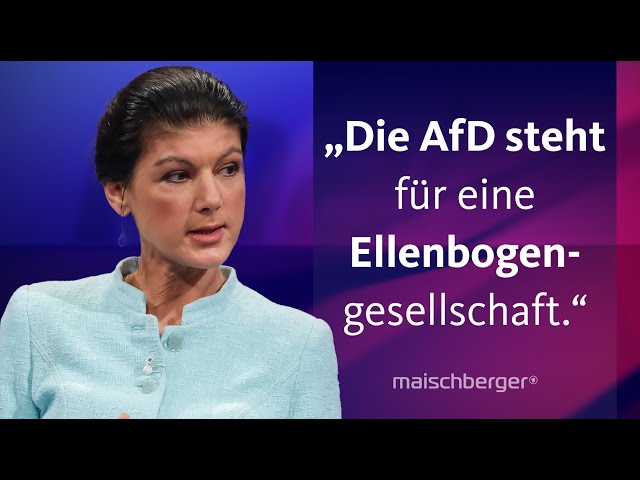 Sahra Wagenknecht und Alice Weidel diskutieren: Welche Pläne haben BSW und AfD? | maischberger