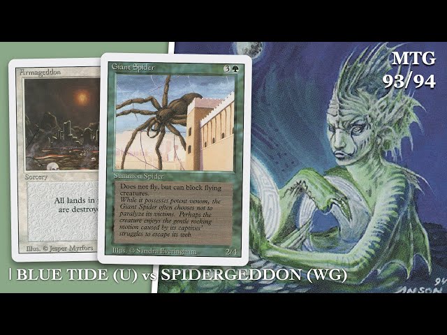 Mono Blue High Tide vs GW SpiderGeddon | Old School Magic the Gathering - MTG 93/94 | 526