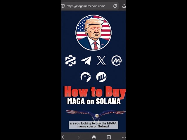 How to buy MAGA Memecoin on Solana