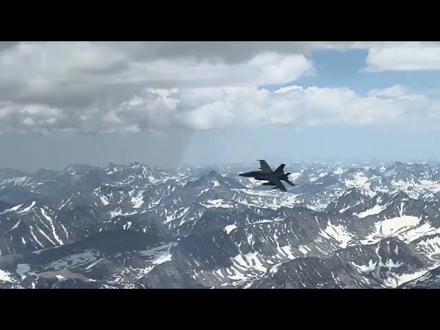 Close call with fighter jet!!