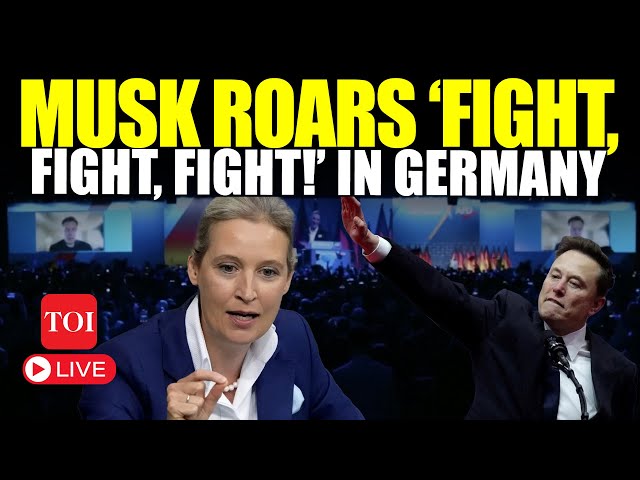 Musk Speech LIVE | Musk Rallies For German Far-Right AfD Party | Alice Weidel | Trump | JD Vance