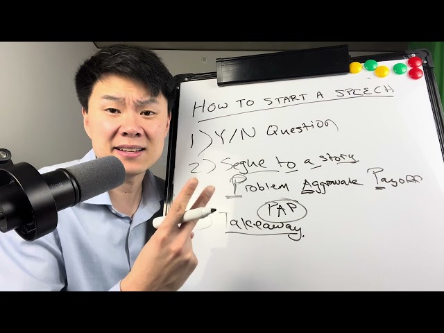 How To Start A Speech: The 4-Part Formula