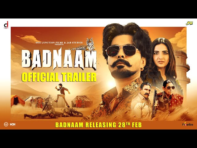 BADNAAM (Official Trailer) : Jayy Randhawa, Jasmine Bhasin : Rel 28th Feb - Punjabi Movies 2025