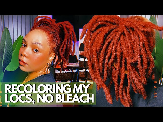 DYING MY LOCS RED (FAIL?) NO BLEACH | MISTAKES WERE MADE 😭