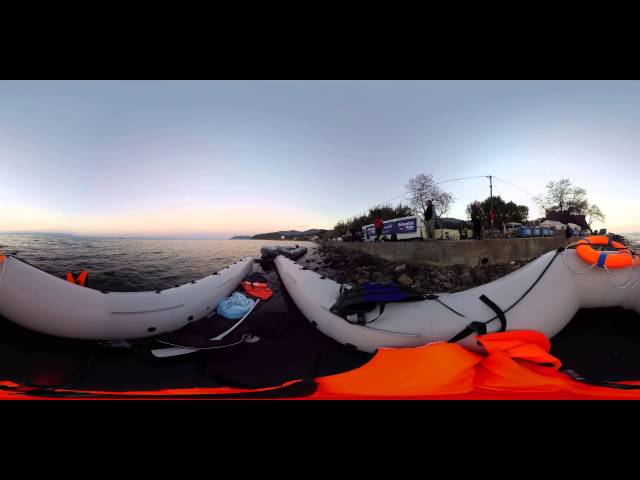 Inside a Refugee Boat (Lesbos)