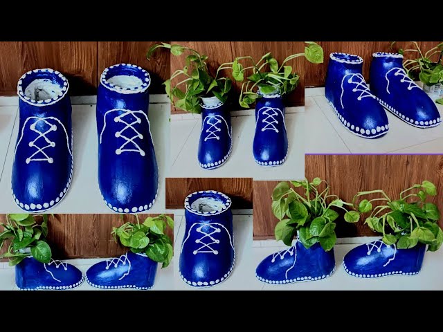 Planter ideas from plastic bottles | diy shoe planter | Home Decorating ideas | Home Art