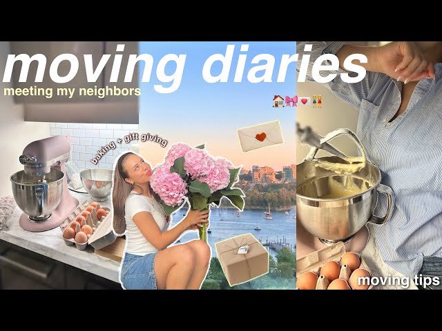 MOVING DIARIES: meeting my neighbors & making them feel special through random acts of kindness 🎀