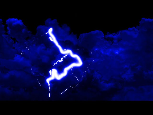 Blue Thunderstorm Animated Clouds 4K Lightning