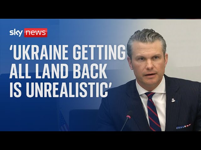 'Unrealistic to think Ukraine will return to its 2014 borders', says US defence secretary