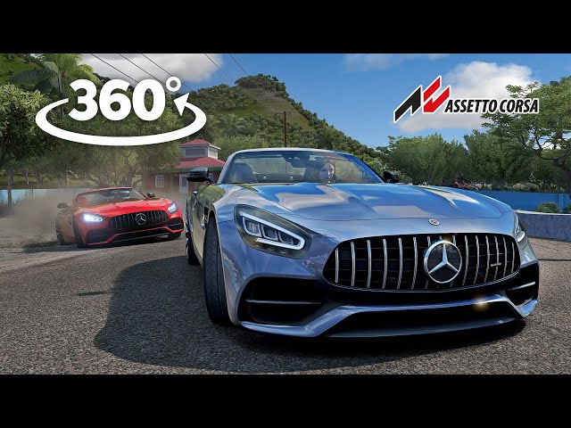 360° Mercedes-AMG GT S Roadster Racing in Best Assetto Corsa Track Mods VR Experience