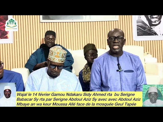 wajal Gamou Ndakaru Serigne Babacar Sy rta par Serigne Sidy Ahmed ibn khalifa Serigne Abdou Aziz Sy