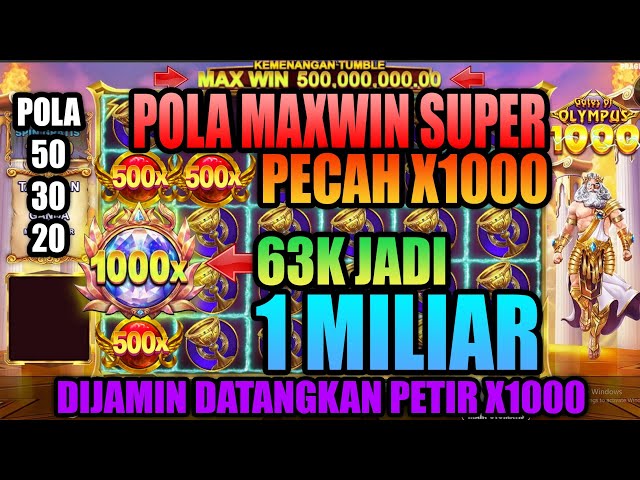 PETIR X1000 1 MILI4R‼️ POLA GACOR OLYMPUS HARI INI ✅️ POLA GACOR HARI INI‼️OLYMPUS GACOR HARI INI