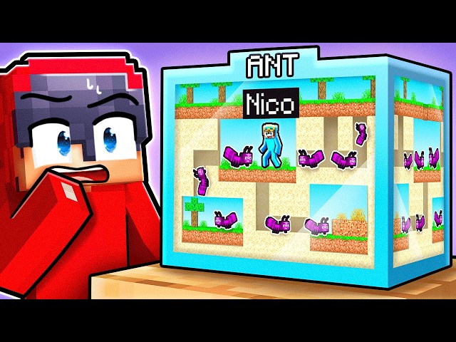 TRAPPED Inside an ANT FARM in Minecraft!