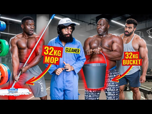 ELITE Powerlifter ANATOLY Use 32kg Mop | Pretended to be a CLEANER in a GYM #36