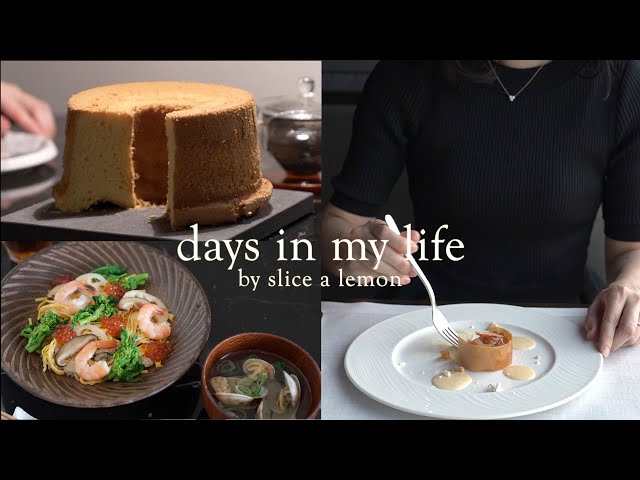 Lunch date / Chirashi-zushi / Rice flour chiffon cake / Calm weekend cooking vlog