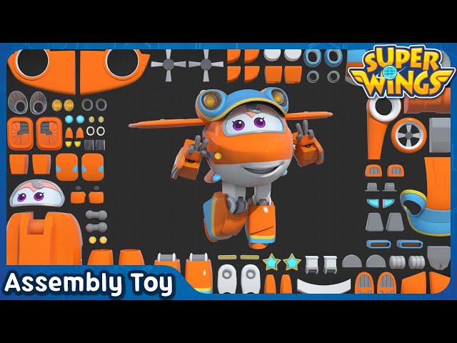 [SuperWings Assemble] Supercharged SUNNY! | Assembly toy | Super wings toys