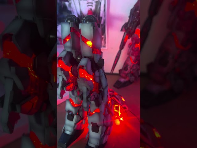 PG Unicorn Gundam with LED size comparison 2 #toys #model #plastickit #gunpla #bandai #unicorn