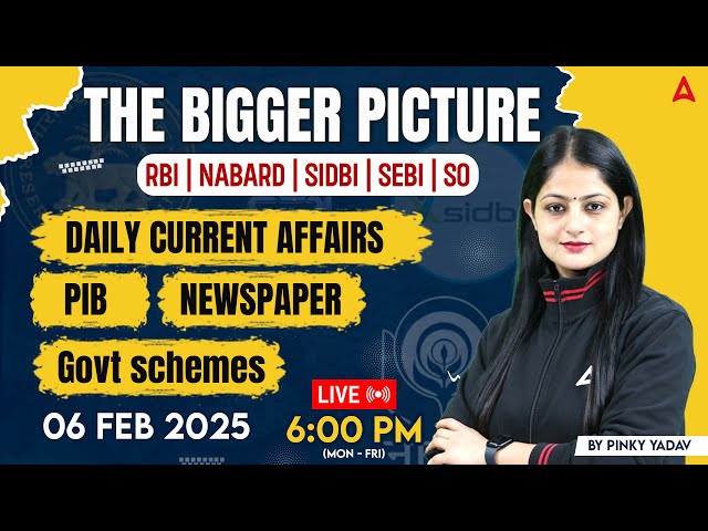 📰 06 Feb Current Affairs 2025 | PIB, Newspaper, Govt Schemes | Insights by Pinky Yadav 📚