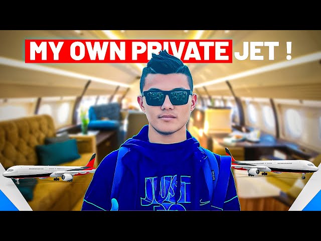 First experience Afnai Private Jet Ma Sararara chocolatefamily lai vetnu🤗🙏🏻❤️ #aronthapa10