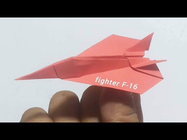 Cara membuat pesawat dari kertas | Origami plane/Origami pesawat