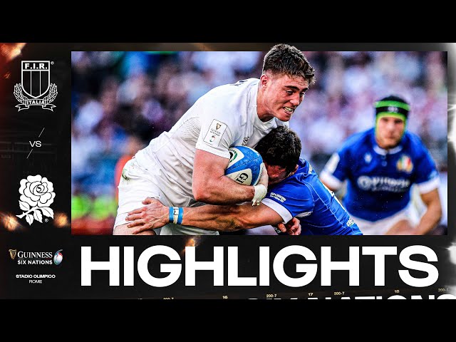 HIGHLIGHTS | 🇮🇹 ITALY V ENGLAND 🏴󠁧󠁢󠁥󠁮󠁧󠁿 | 2024 GUINNESS MEN'S SIX NATIONS