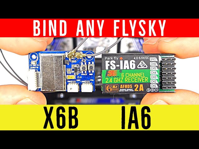 How to Bind with Flysky Receivers - iA6, X6B, iA6B, Fli14+, GT3B, FLIT10 - FS-i6 and FS-i6X Radio