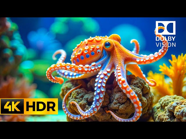 Serene Currents 4K UHD | Peaceful Ocean Life and Relaxing Tones