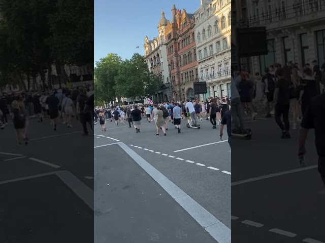 The People Marching Peacefully #londondemonstration #london #police #londonprotest #travel #protest