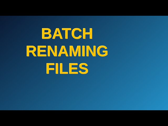 Unix: Batch renaming files