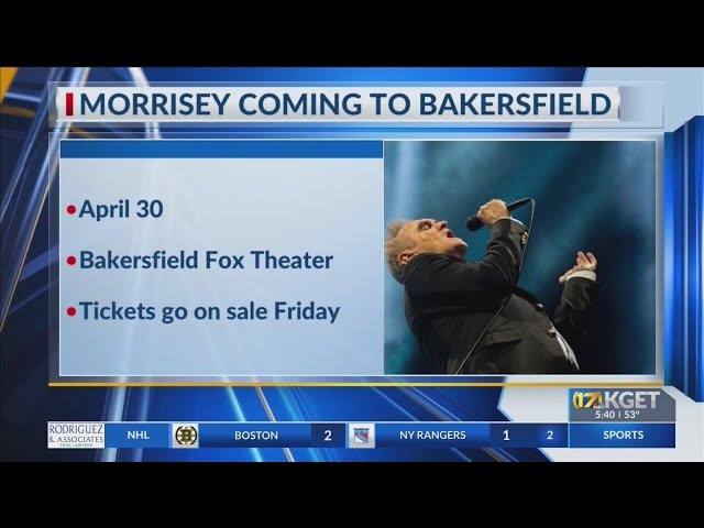 Morrisey show scheduled at Bakersfield Fox Theater