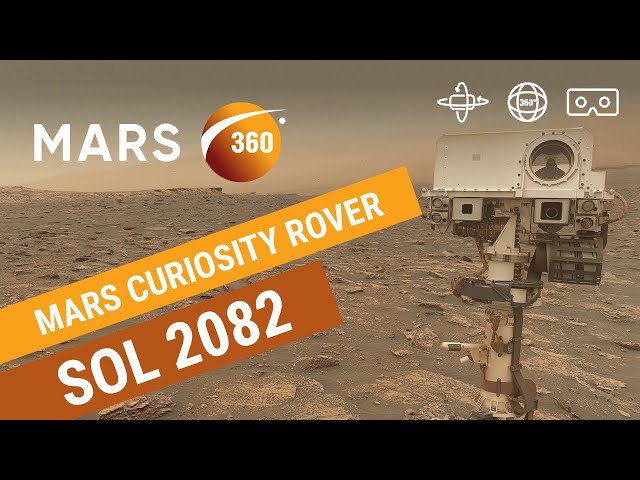 Mars 360: NASA's Mars Curiosity Rover - Sol 2082 (360video 8K)